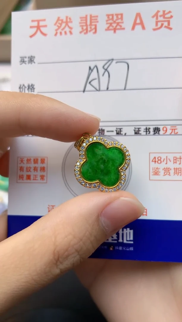 颈饰未镶嵌翡翠天然缅甸A货翡翠百元以上9元证书费自理