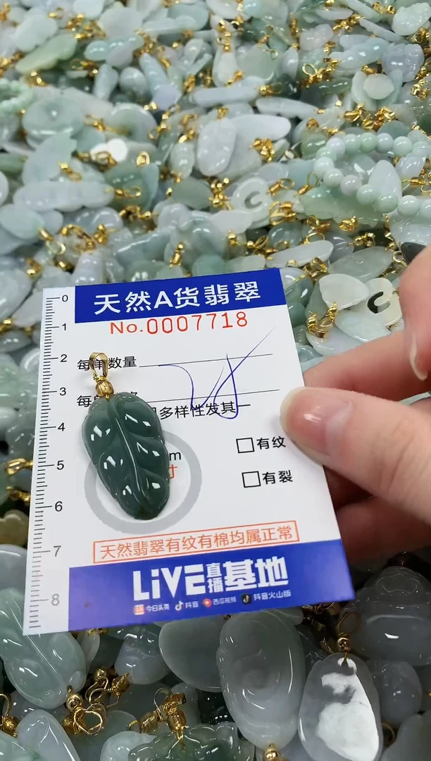 颈饰未镶嵌翡翠纯天然a货翡翠