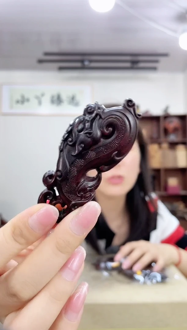 乌木类端景台206印度小叶紫檀螭龙木木木