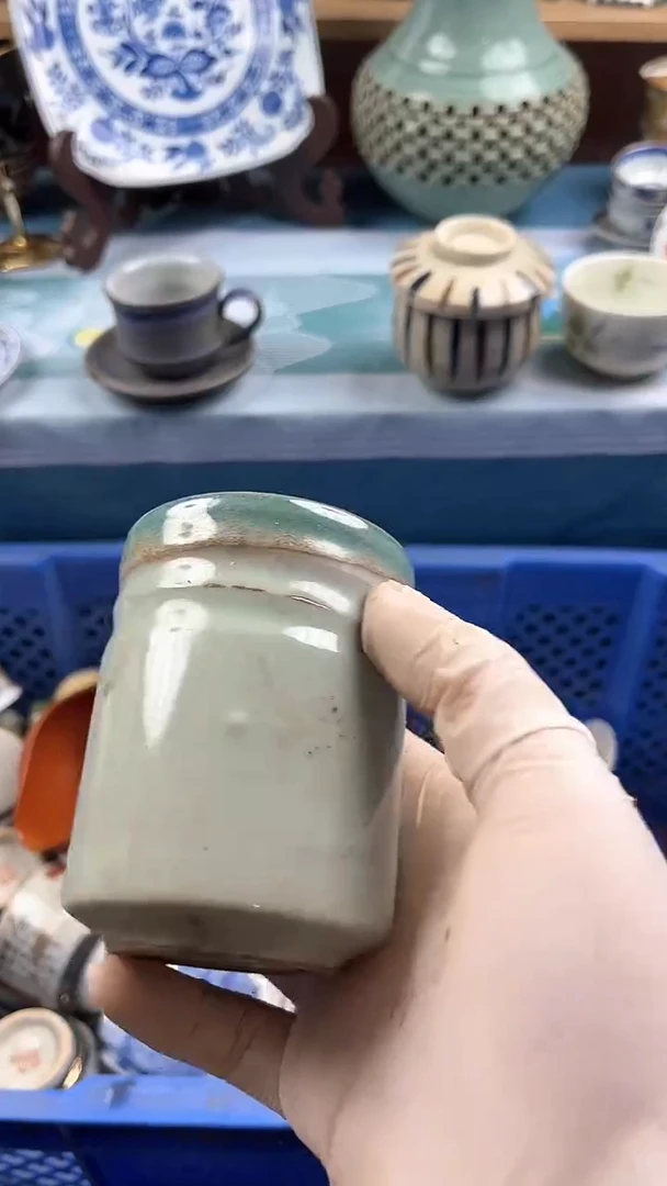 瓷片英歌瓷器满19.9包邮