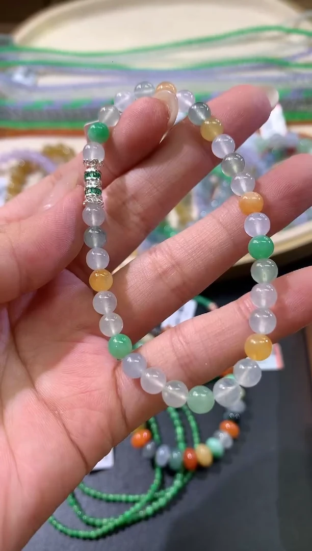 未镶嵌手串翡翠W117|4800