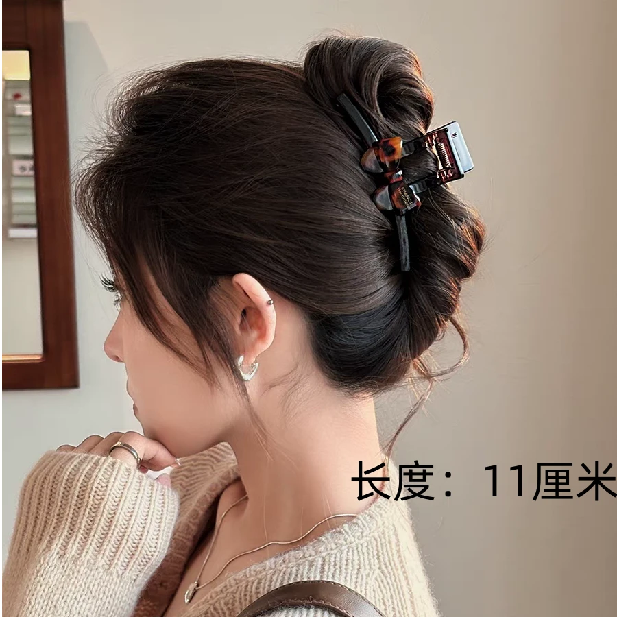 韩系百搭发夹气质复古简约后脑勺抓紧MY045