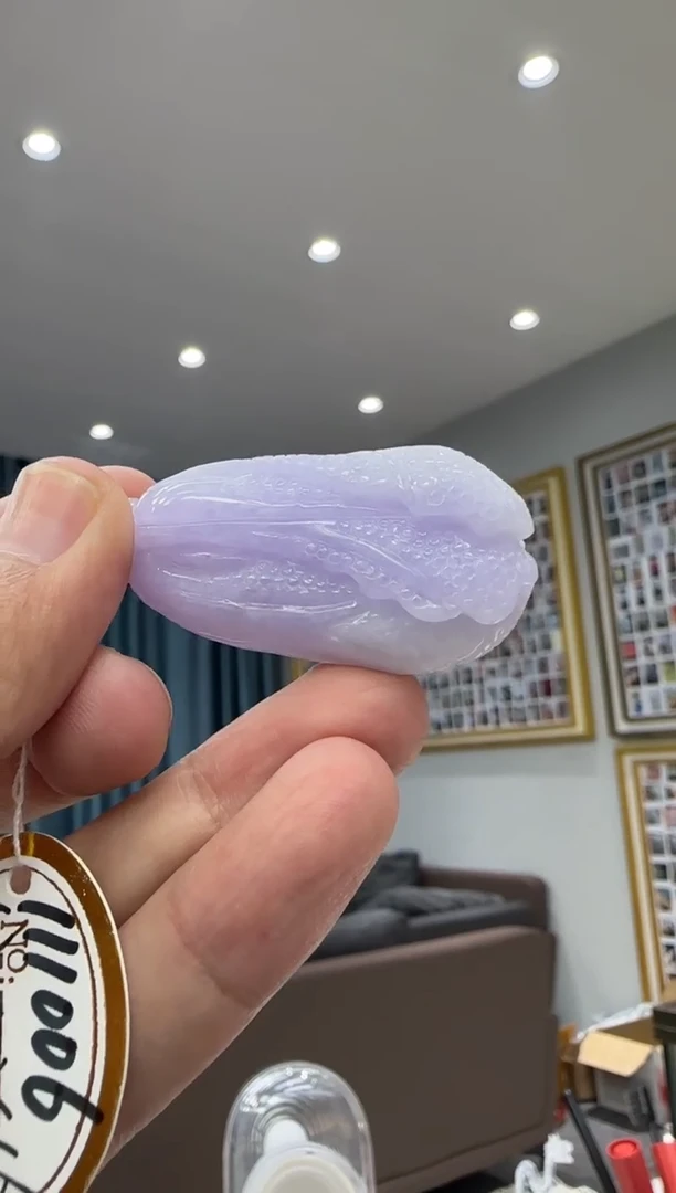 颈饰未镶嵌翡翠蓬**雪天然翡翠A货孤品一件