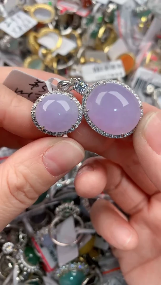 银S925镶嵌戒指翡翠333       6