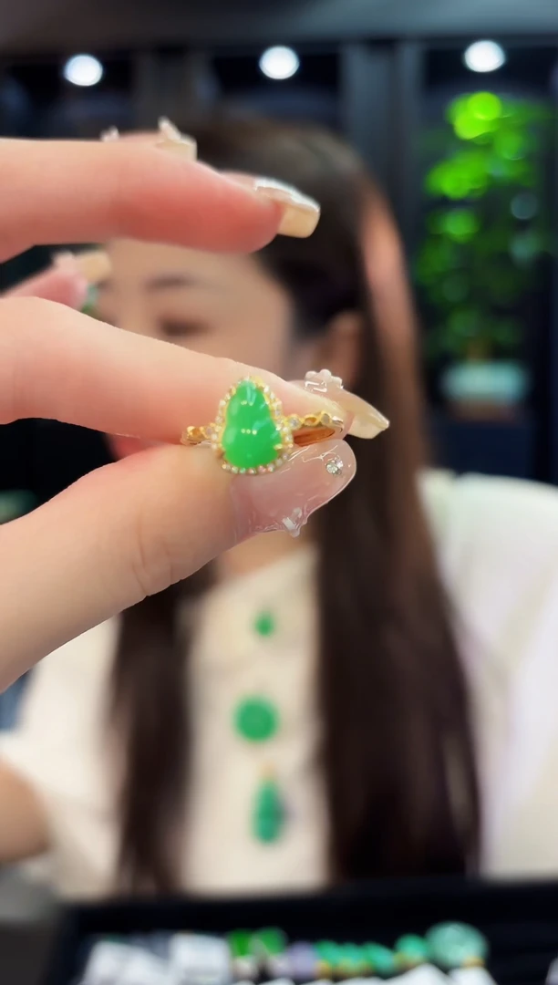 翡翠戒指未镶嵌缅料A货/多样性发货/一件