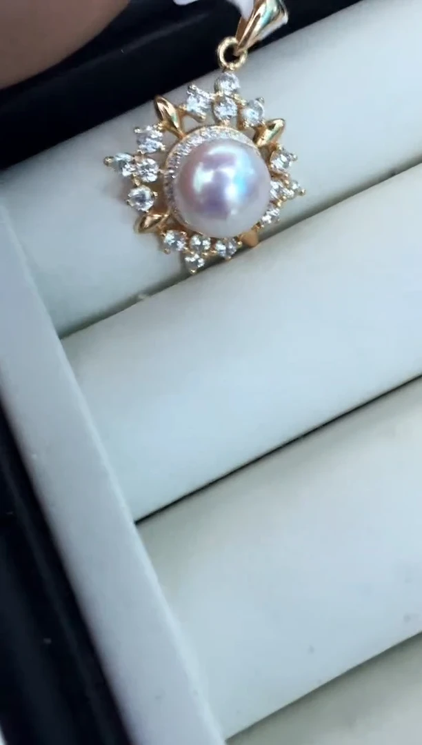 【闪购商品】海水珍珠颈饰银S925镶嵌吊坠