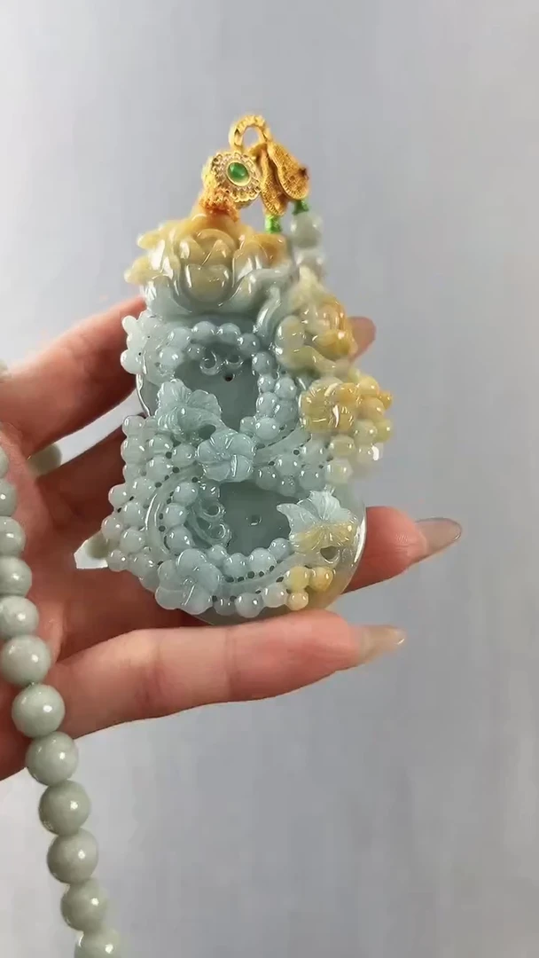 颈饰未镶嵌翡翠喜上眉梢