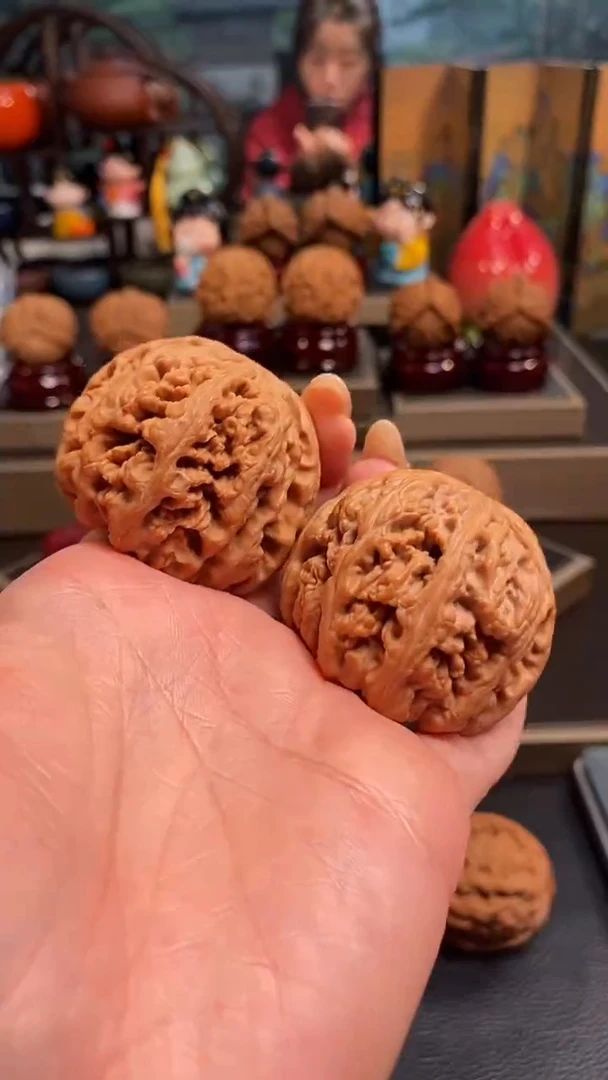 【闪购商品】文玩核桃把件A708大粗筋45