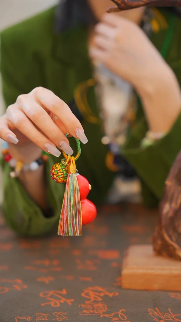 58非遗漆手艺工天然葫芦文玩福禄