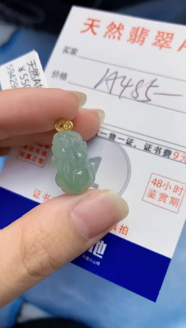颈饰未镶嵌翡翠天然缅甸A货翡翠
