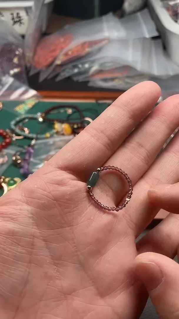 翡翠戒指未镶嵌多样性发货拍一发一