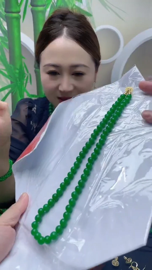 项链14K金镶嵌翡翠E1