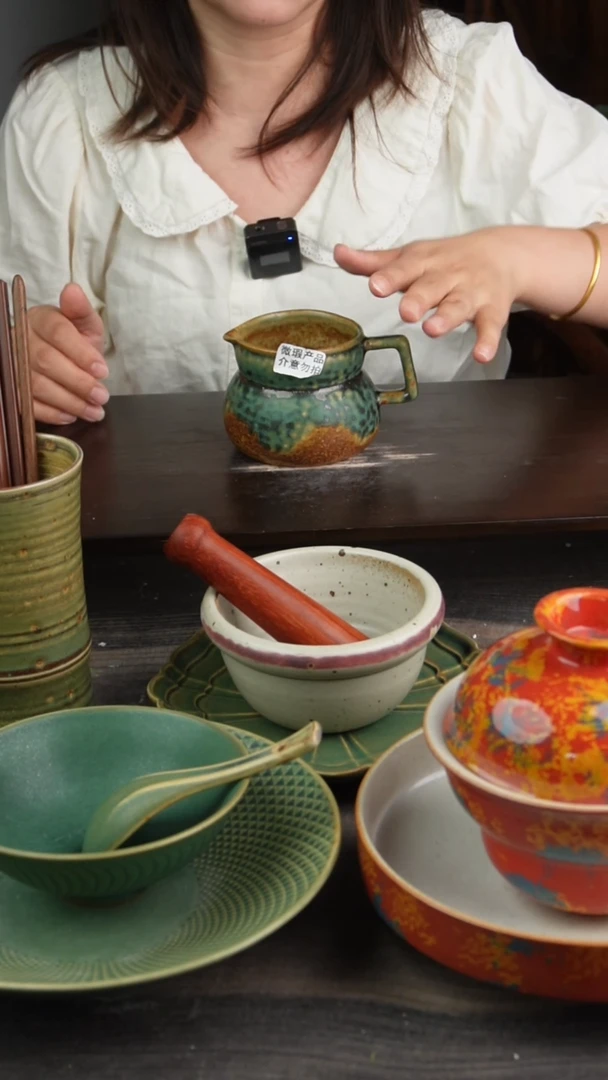 碗微瑕景德镇手工高温餐具