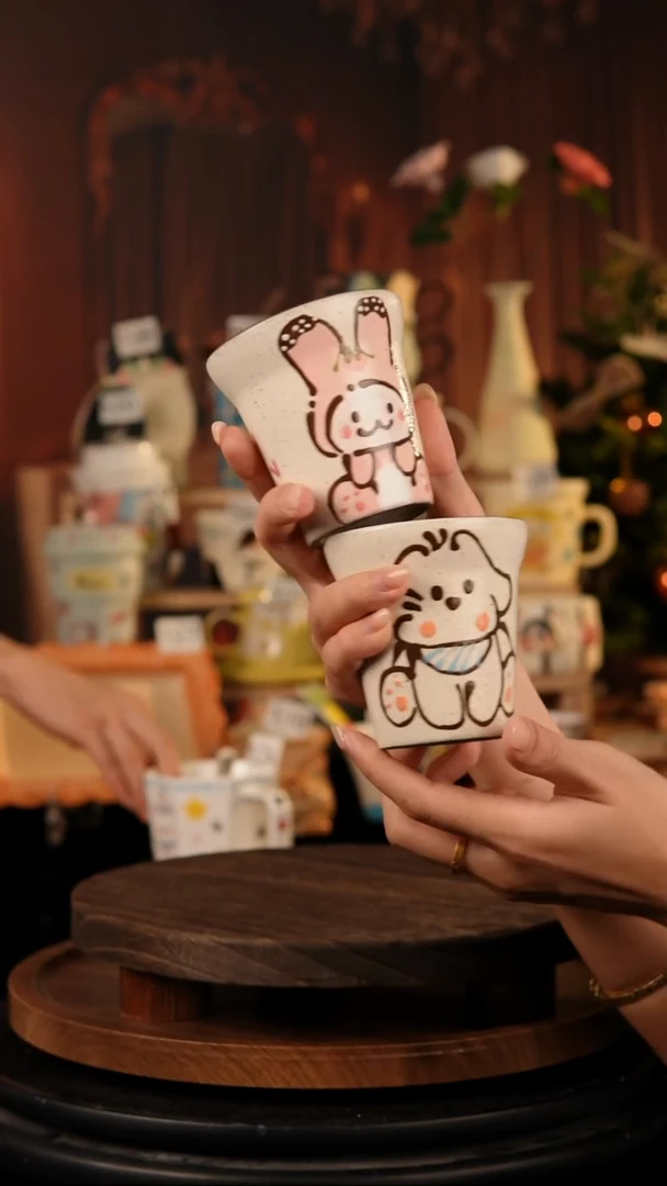 景德镇纯手工陶瓷/两个