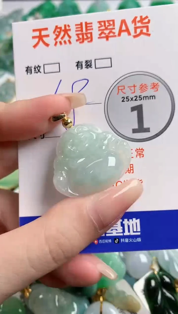 翡翠未镶嵌颈饰24002425