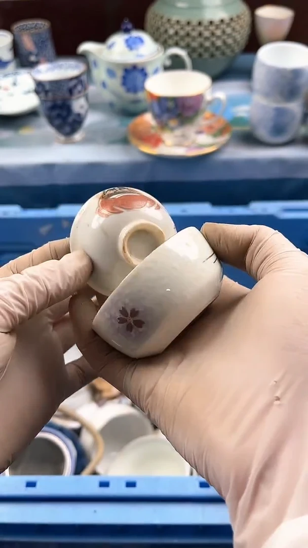 瓷片英歌瓷器满19.9包邮