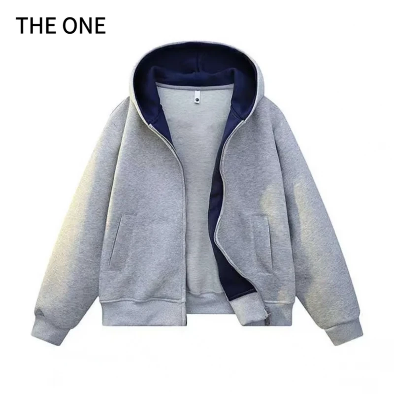 2025早秋新品 休闲连帽情侣款运动百搭款卫衣