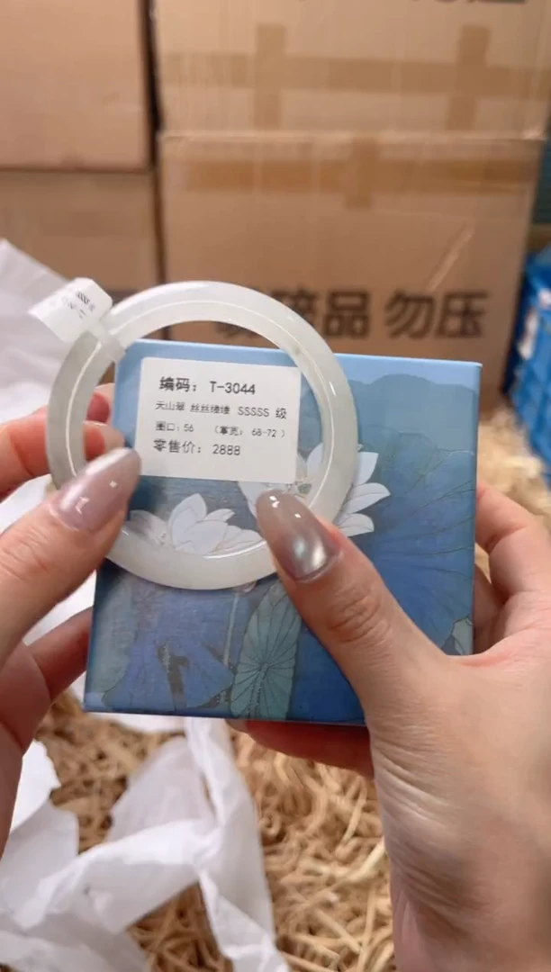 未镶嵌手镯石英质玉T-3044