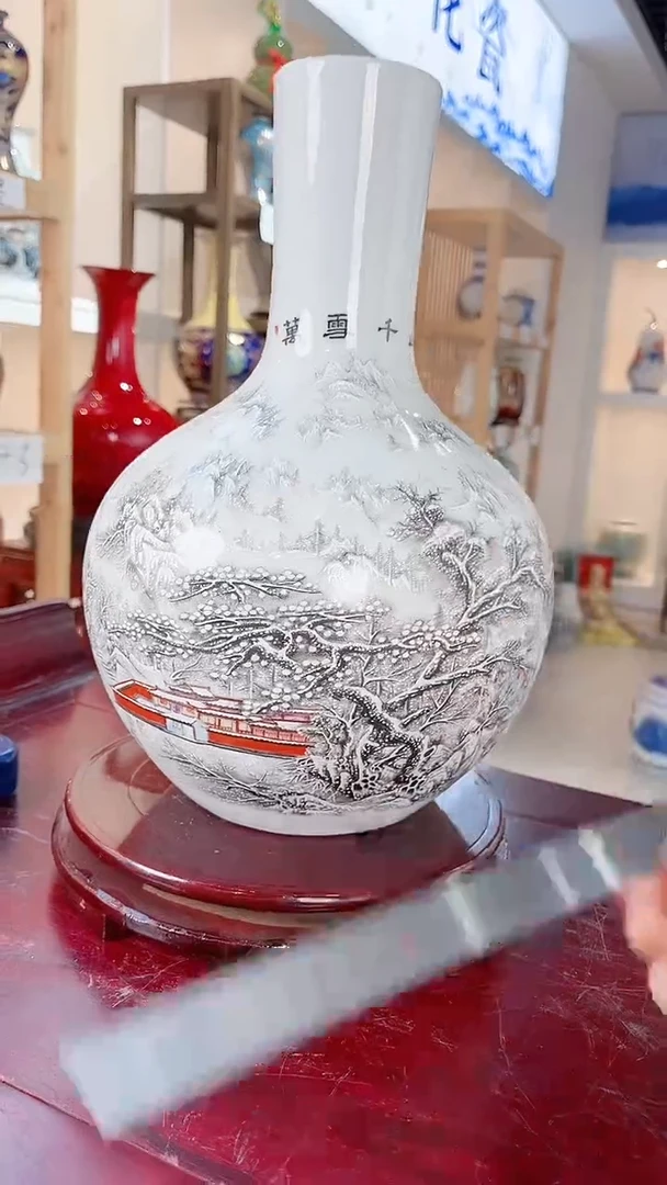 摆件景德镇陶瓷花瓶