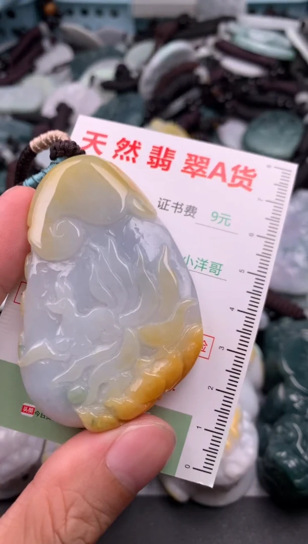 翡翠未镶嵌吊坠(不含链)1