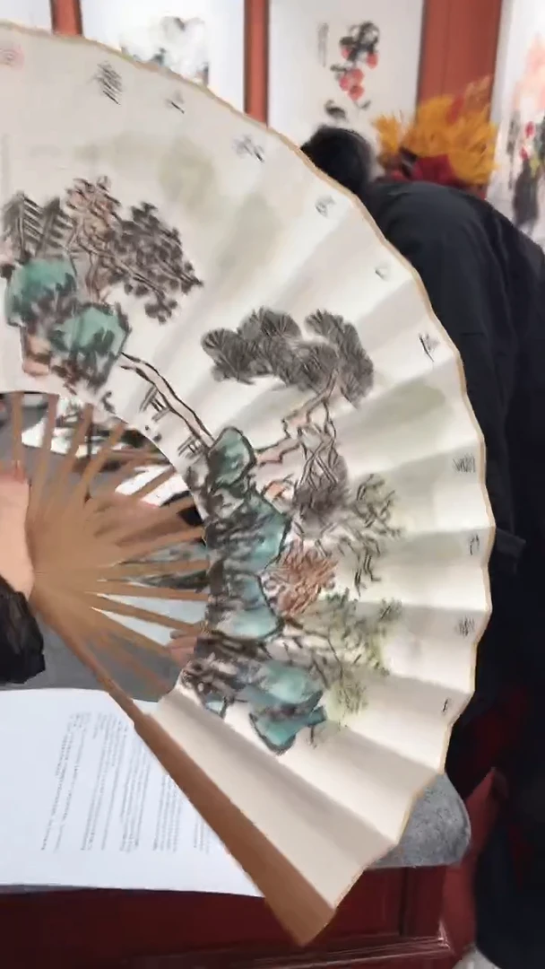 国画李火庆/国画/扇子
