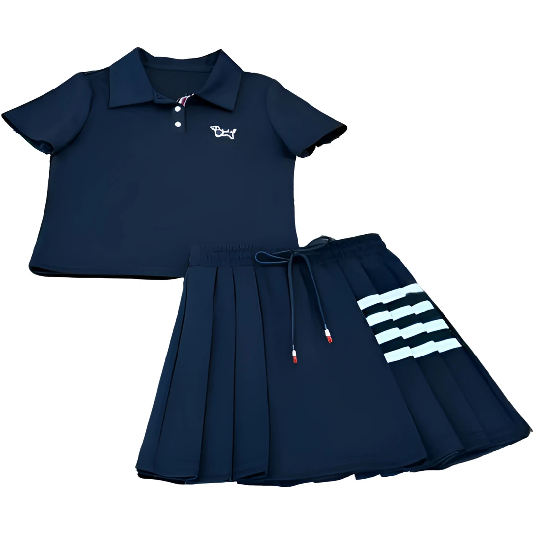 设计师款丨<减龄系列>宽松减龄夏季T恤短裙休闲时尚套装