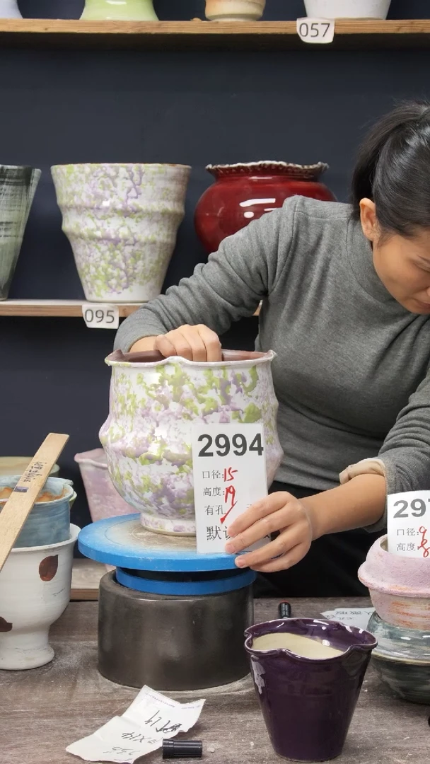 景德镇花盆默认微瑕2994