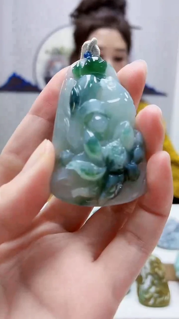 未镶嵌定制翡翠4829zm-毛货挂件6