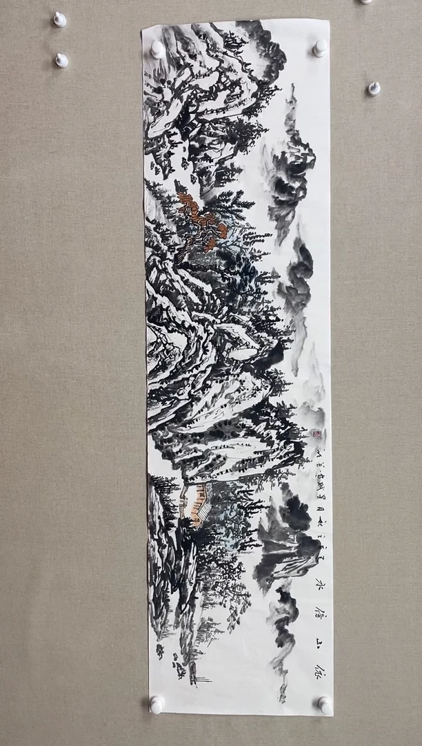 国画180*48 星赋 没证书