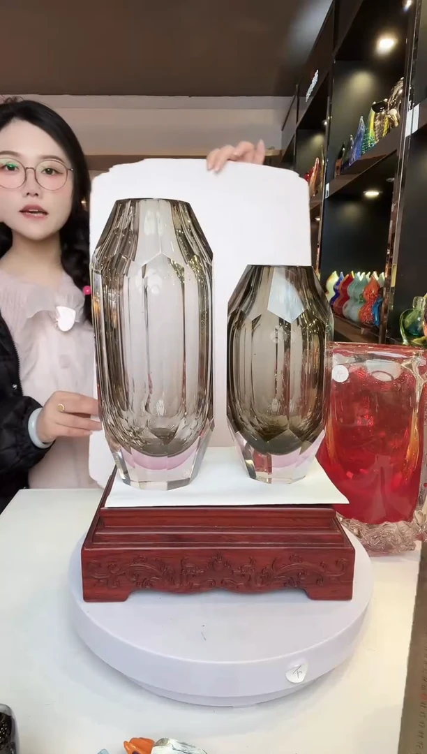 【闪购商品】茶盏手工琉璃的花器