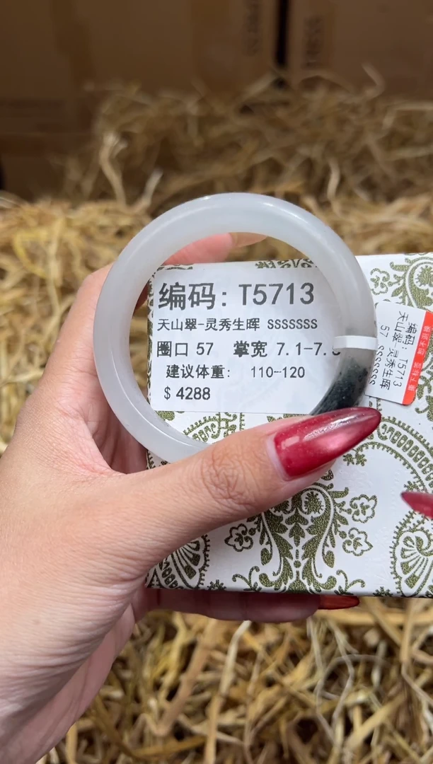 未镶嵌手镯石英质玉T5713