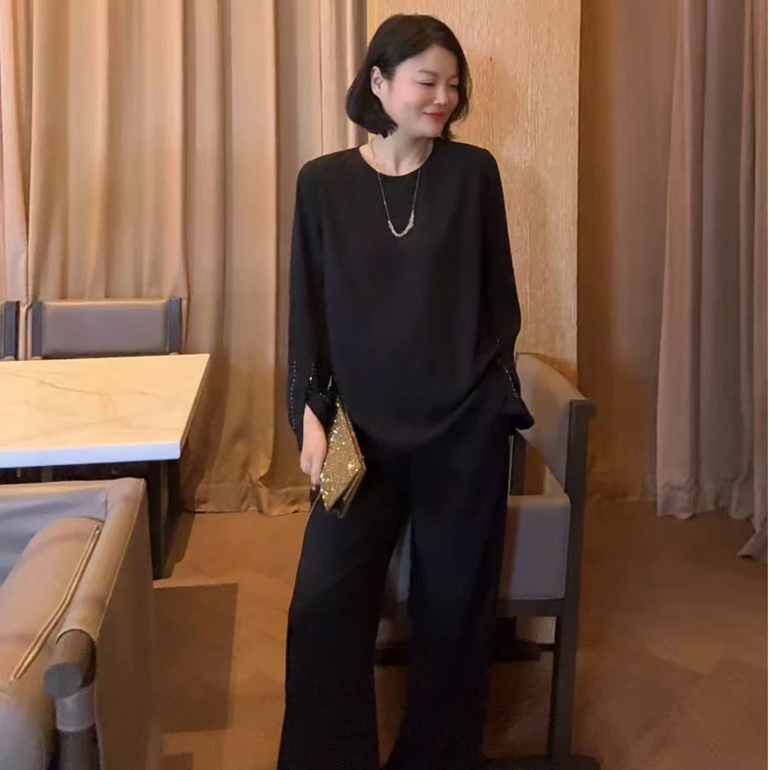 TANTAN  醋酸 气质通勤百搭长袖套装  XD  2348