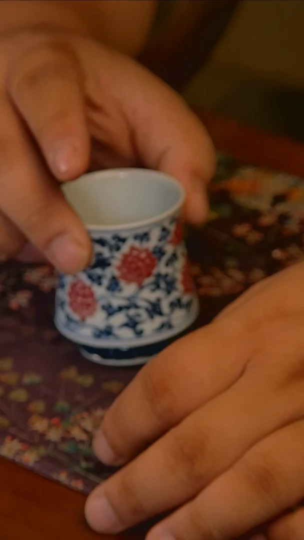 杯手工手绘杯杯很美丽