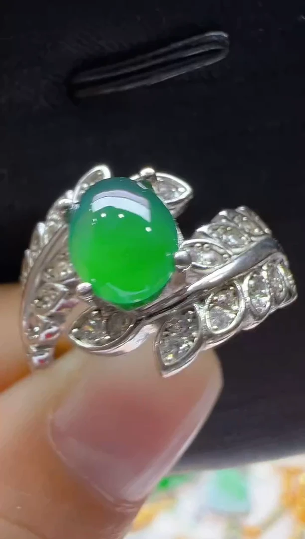 【闪购商品】翡翠戒指银S925镶嵌多样性发货拍一发一