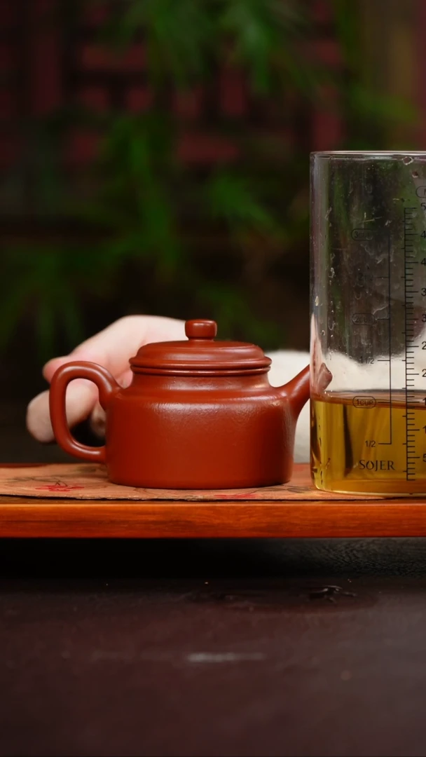 茶壶紫砂德钟 155cc  大红袍