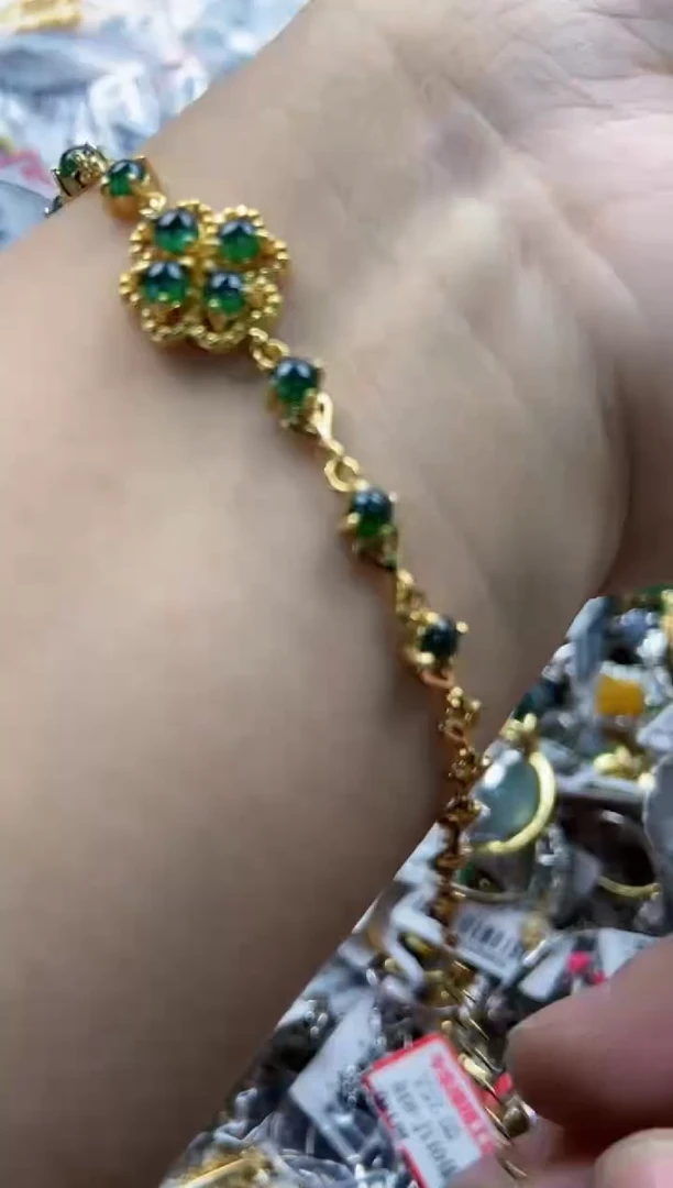 银S925镶嵌戒指翡翠999999   10