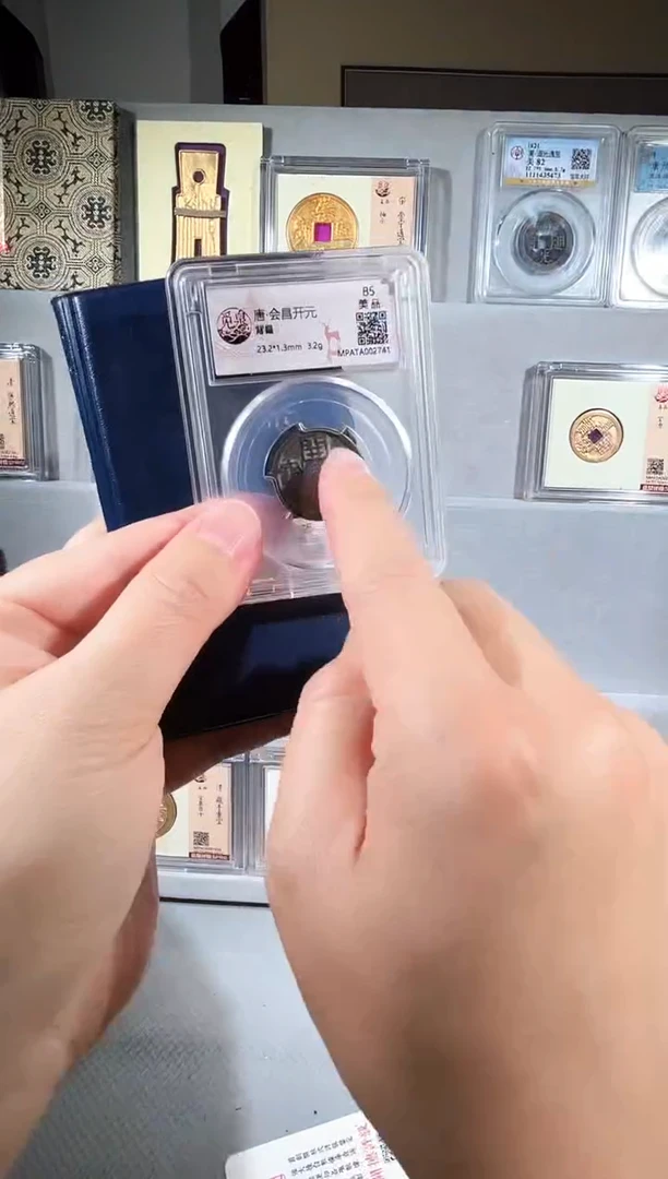 铜觅泉评级唐代十二枚一本加会昌一枚