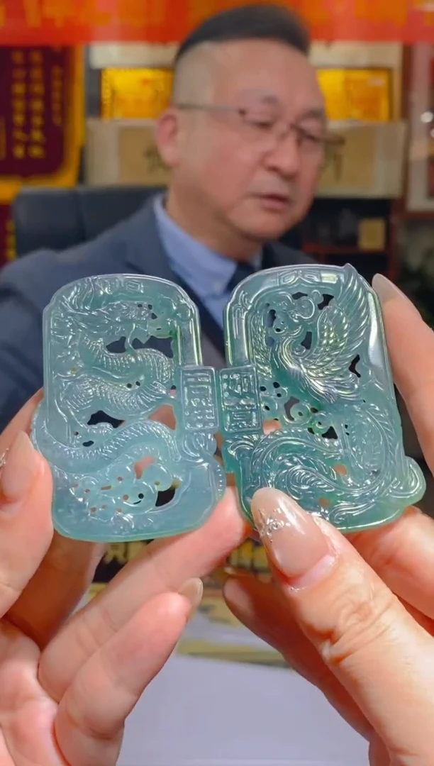 【闪购商品】定制翡翠未镶嵌闪购毛货链接PDW056一对