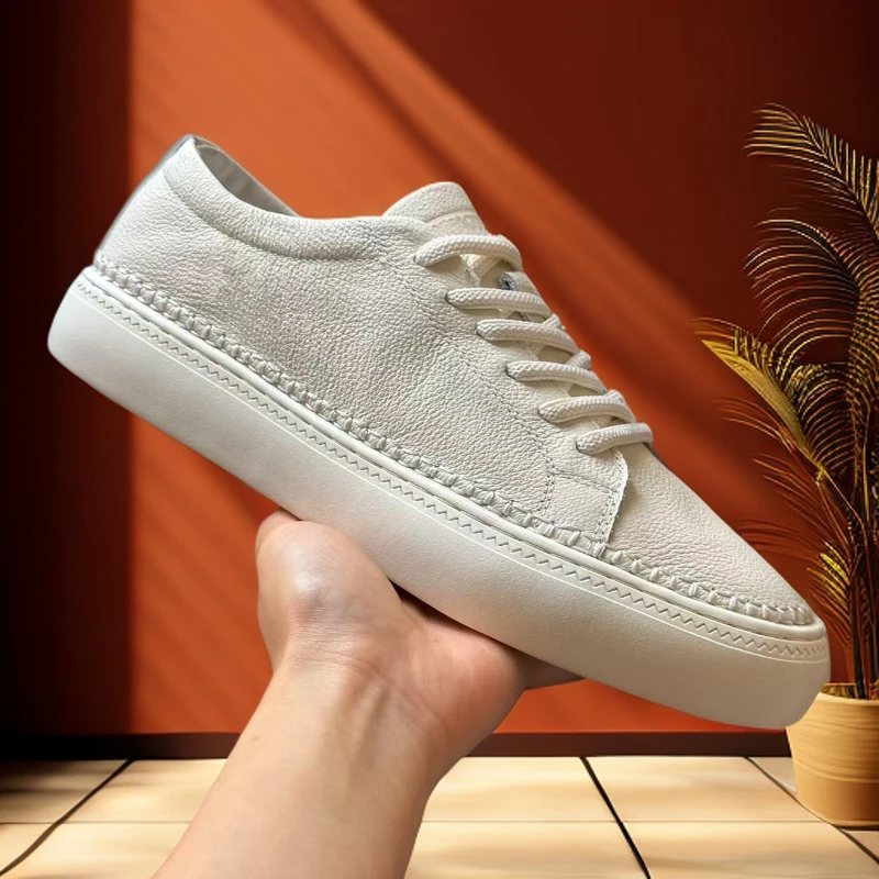 头层牛皮（四季款）防滑板鞋透气休闲板鞋休闲潮流鞋时尚百搭859