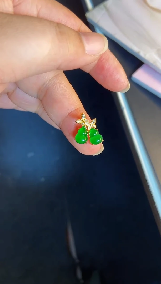 吊坠(不含链)银S925镶嵌翡翠1