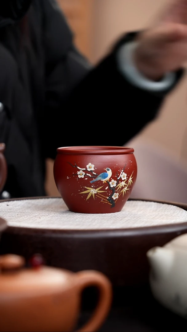 【闪购商品】紫砂茶壶朱泥大缸杯雪景