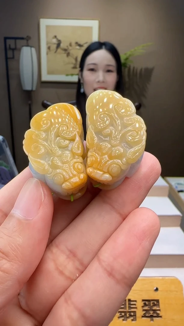 颈饰未镶嵌翡翠一对XM@@HY5111003