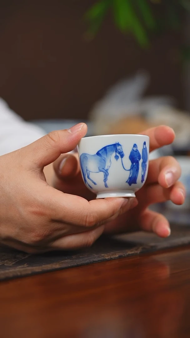 其他瓷天心雅器人马杯