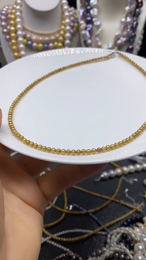 颈饰未镶嵌淡水珍珠多人3-4mm