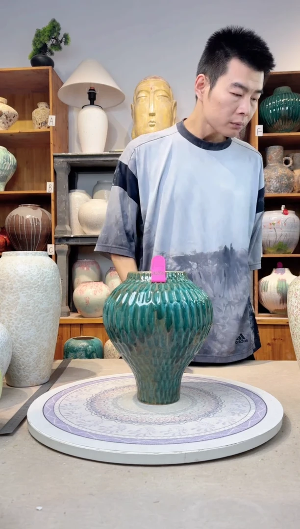 瓶孤品 手工 精品陶瓷花瓶  a258