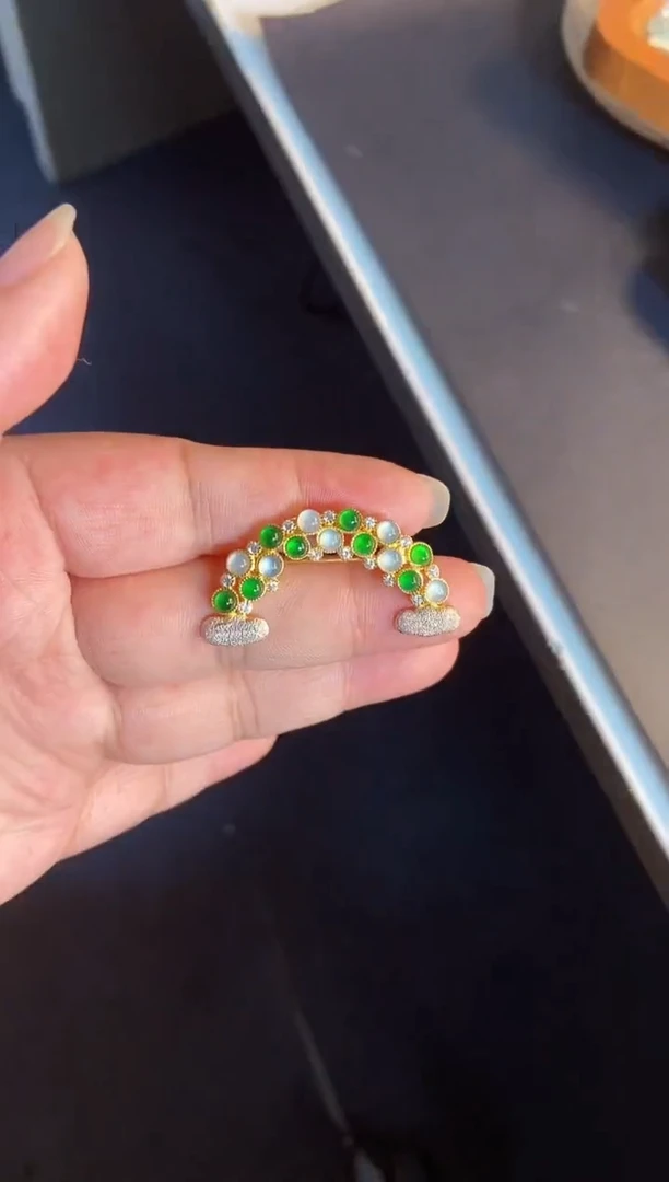 吊坠(不含链)银S925镶嵌翡翠1