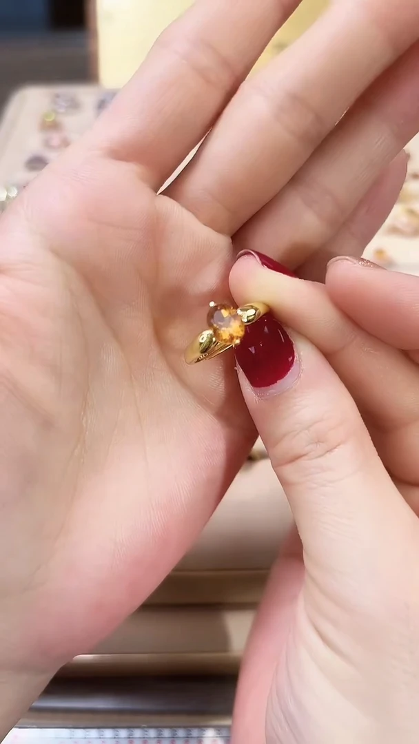 【闪购商品】水晶戒指银S925镶嵌09天然宝石