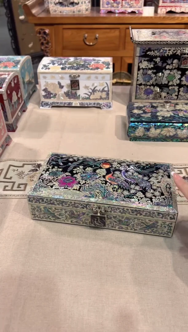 【闪购商品】仙鹤黑金鲍·弘贝雅螺钿漆器文化馆