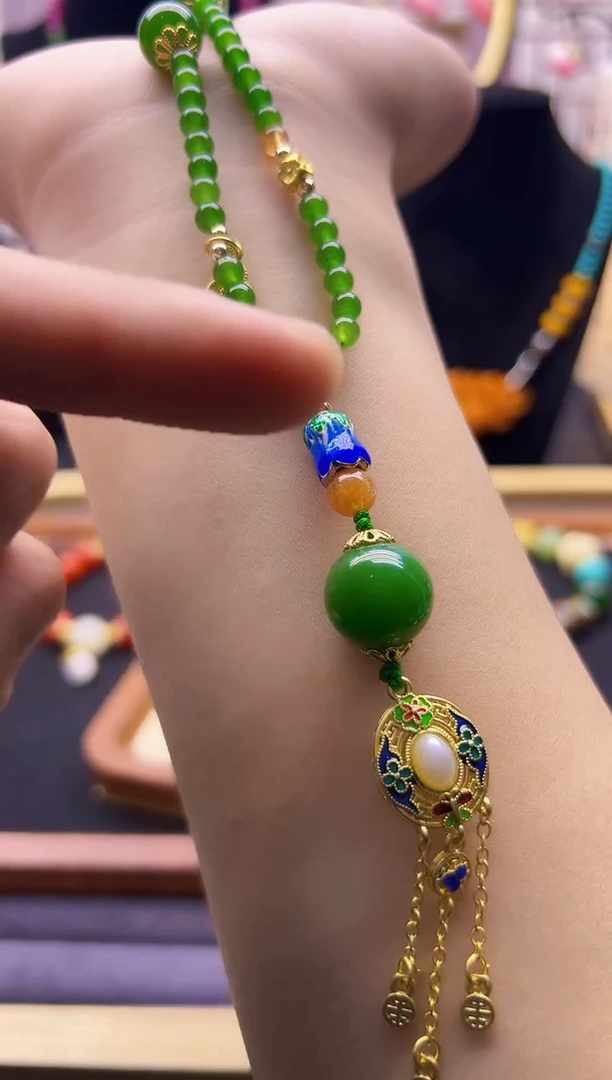 【闪购商品】和田玉颈饰14K金镶嵌A368