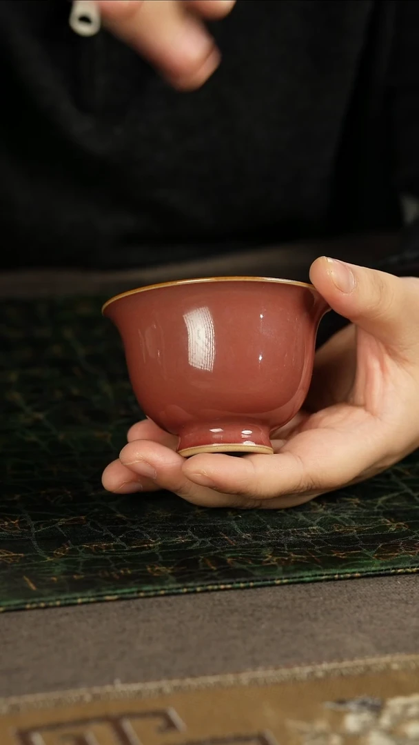 善窑厂汝窑双色釉主人杯